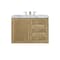 James Martin Vanities Laurent 36in Single Vanity, Light Natural Oak w/ 3 CM Carrara Marble Top 545-V36-LNO-3CAR - alternate 6